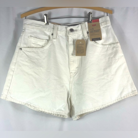 Levi's Pants - LEVI'S WHITE DENIM HIGH WAIST MOM SHORTS